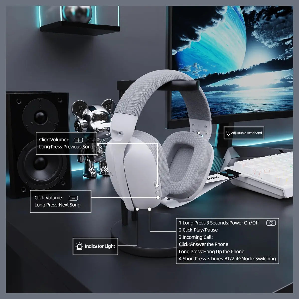 Attack Shark L80 Pro Gaming Headset
