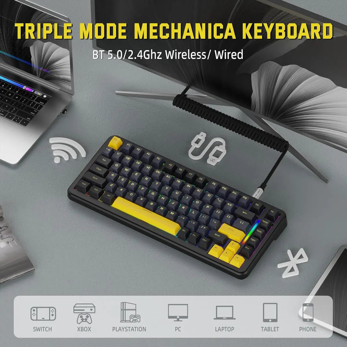 Attack Shark M86 Wireless Mechanical Gaming Keyboard