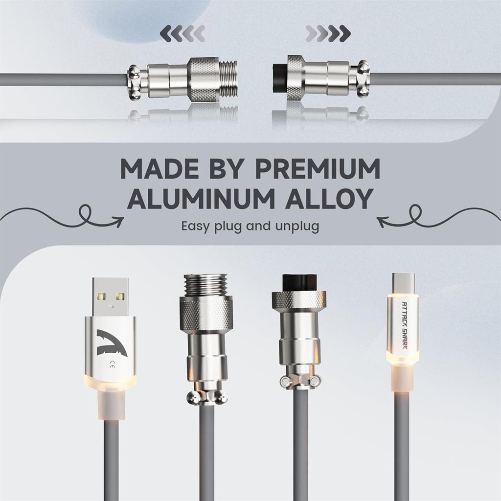 Attack Shark C01 Coiled USB-C Cable