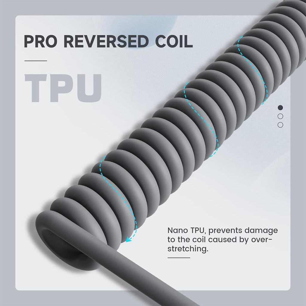 Attack Shark C01 Coiled USB-C Cable