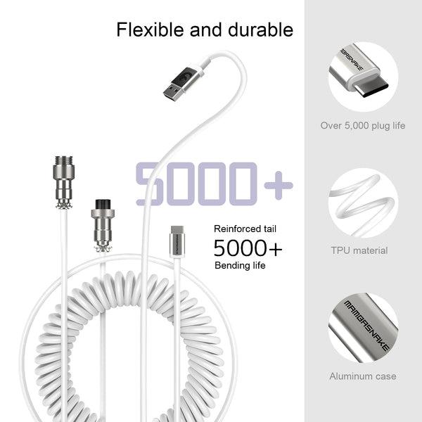 Attack Shark C01 Coiled USB-C Cable