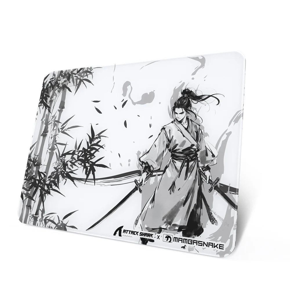 Attack Shark CM05 Tempered Glass Mousepad White Simple