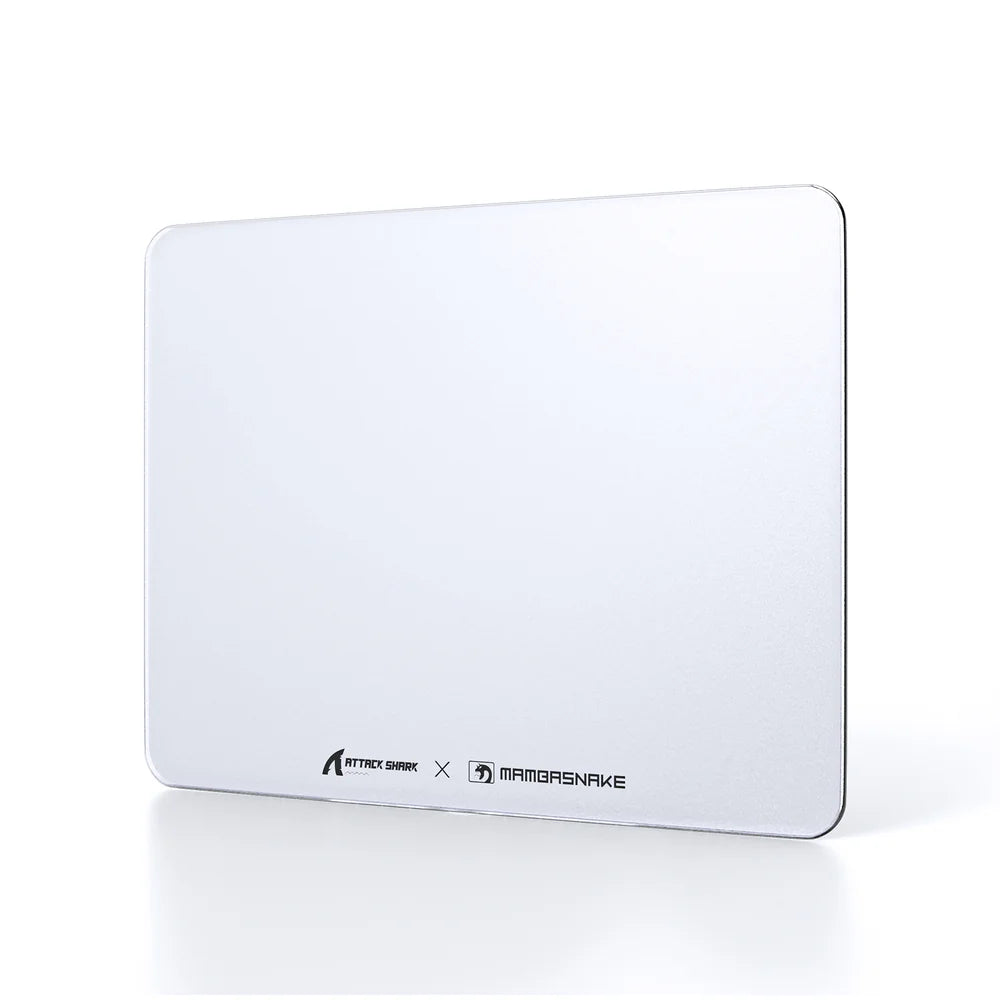 Attack Shark CM05 Tempered Glass Mousepad White Simple