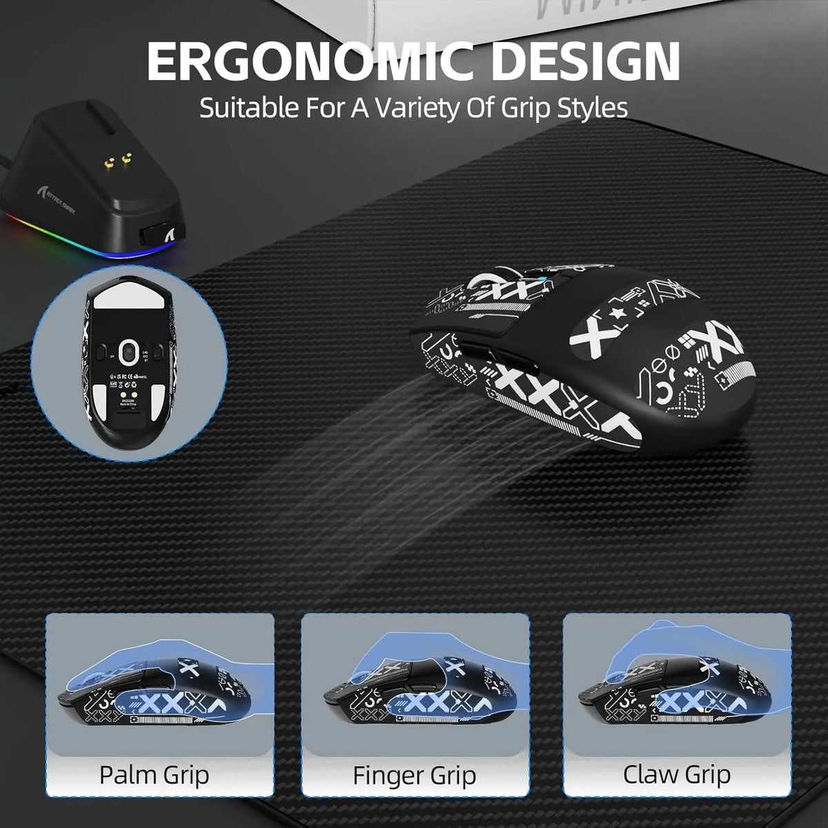 Attack Shark G3 Pro Wireless Gaming Mouse