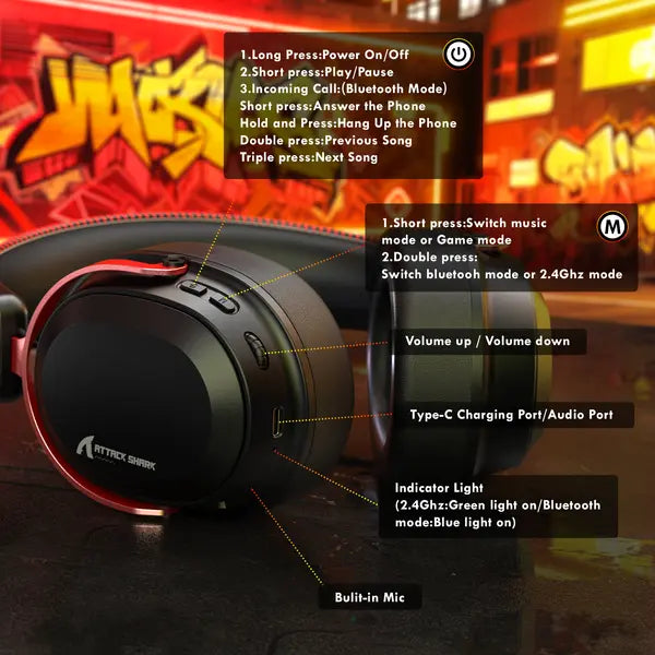 Attack Shark L30 Pro Gaming Headset