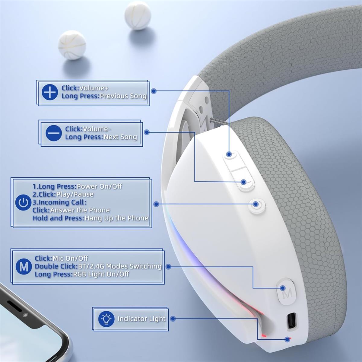 Attack Shark L90 Gaming Headset