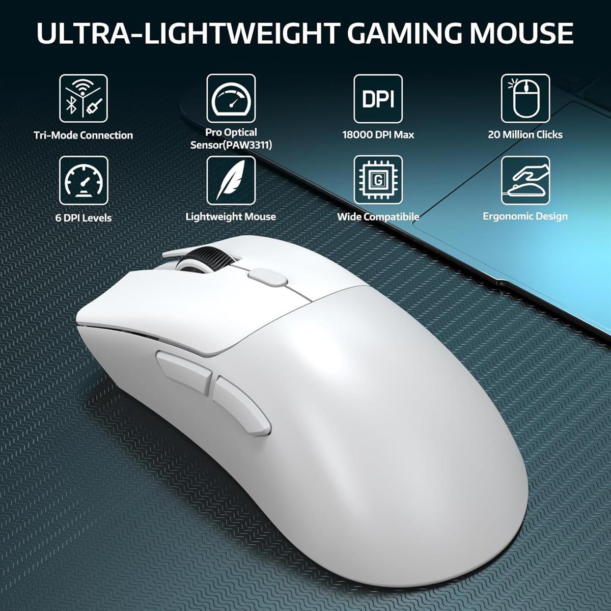 Attack Shark R1 Wireless Gaming Mouse