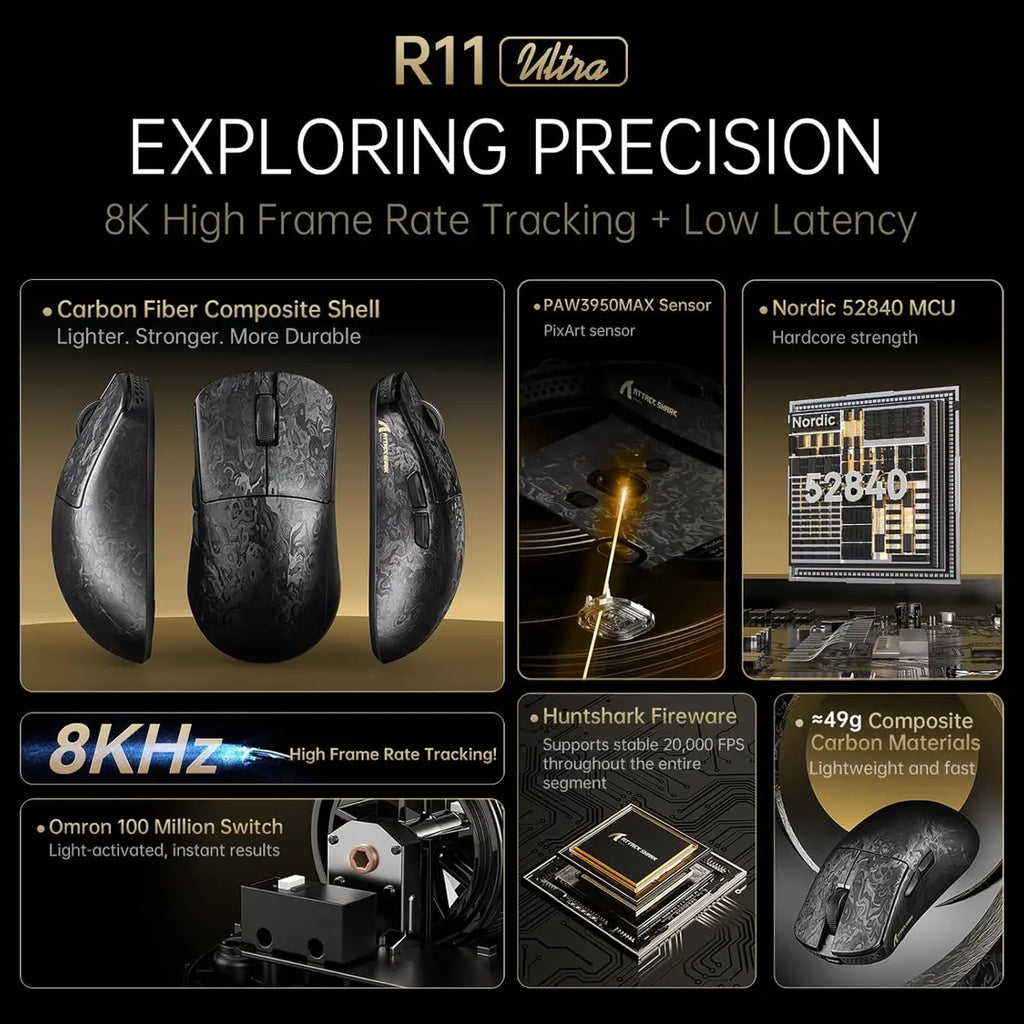 Attack Shark R11 Ultra Wireless Gaming Mouse