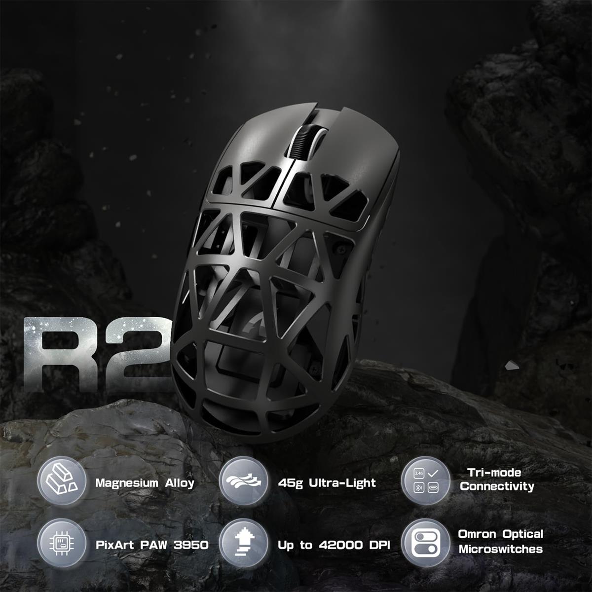 Attack Shark R2 Alloy Wireless Gaming Mouse