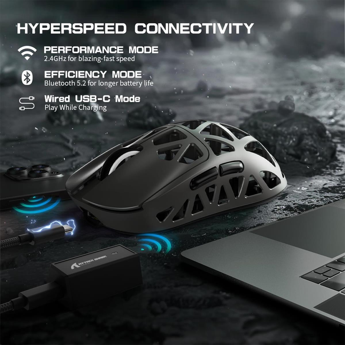 Attack Shark R2 Alloy Wireless Gaming Mouse