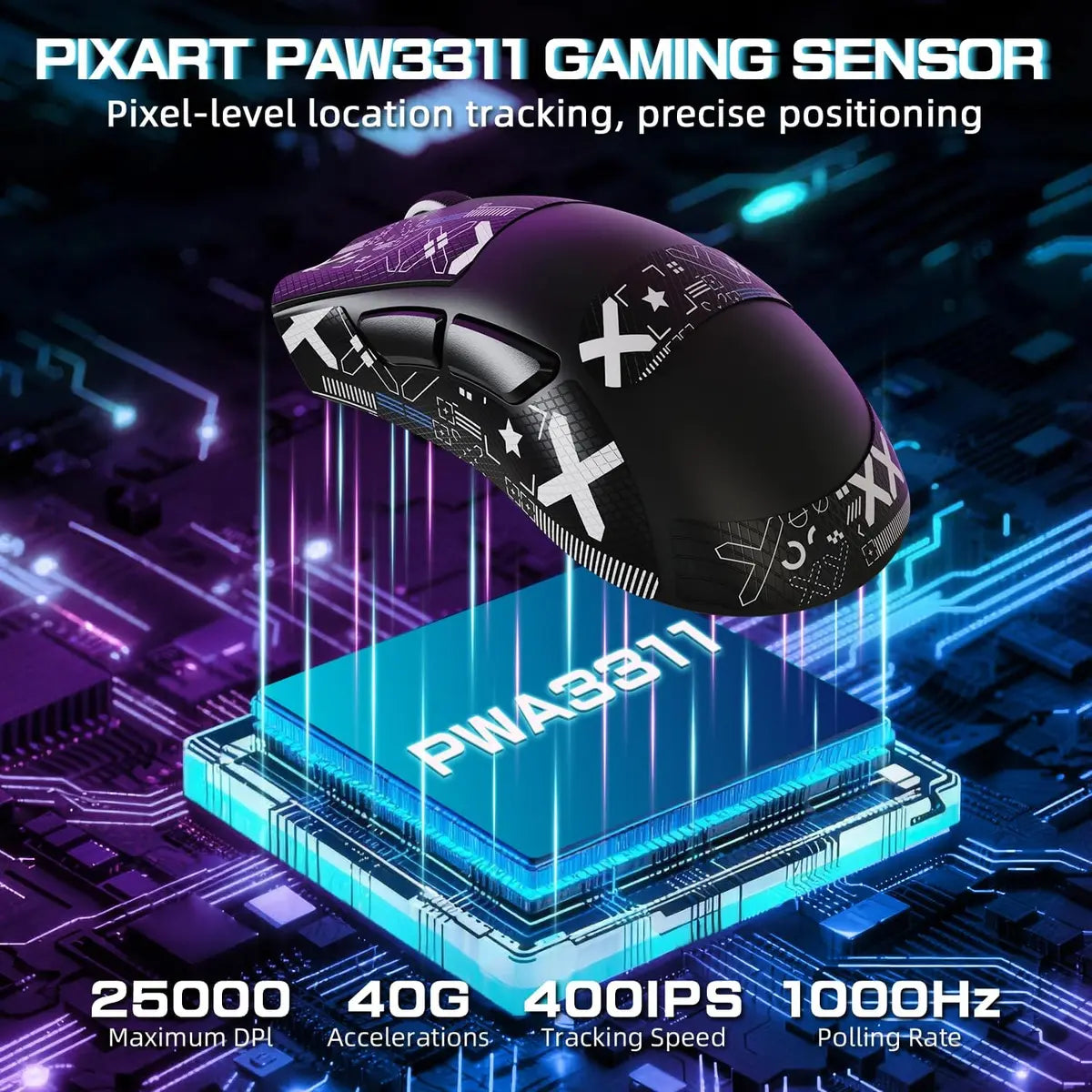 Attack Shark V3 Pro Wireless Gaming Mouse