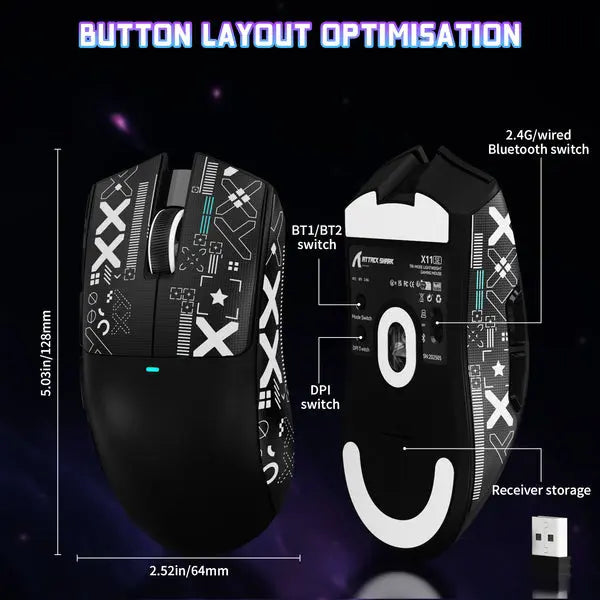 Attack Shark X11 SE Wireless Gaming Mouse
