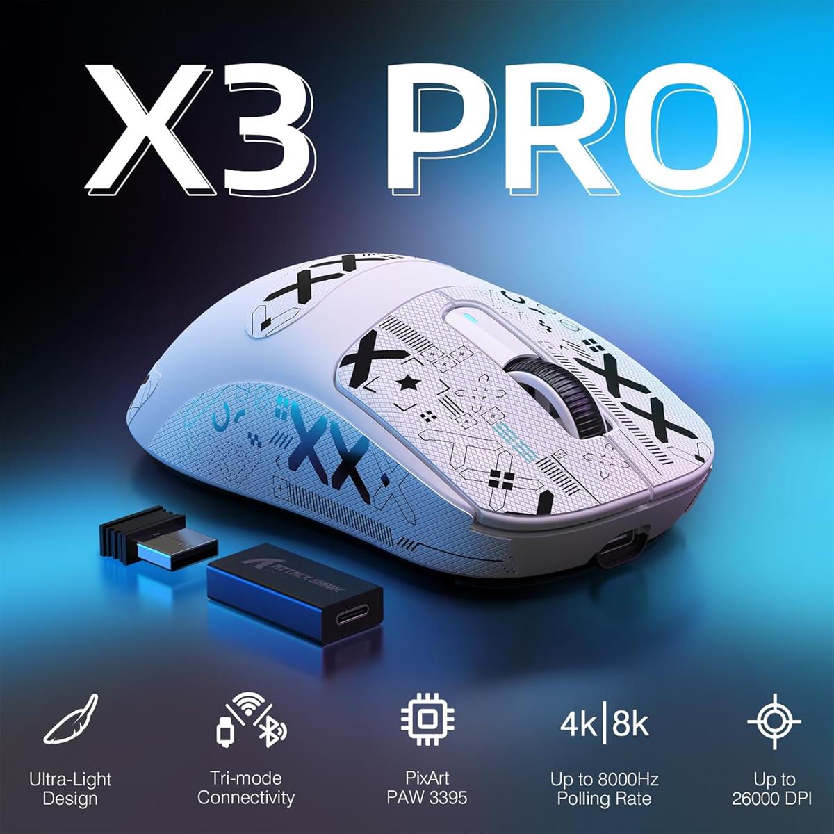 Attack Shark X3 Pro Wireless Gaming Mouse