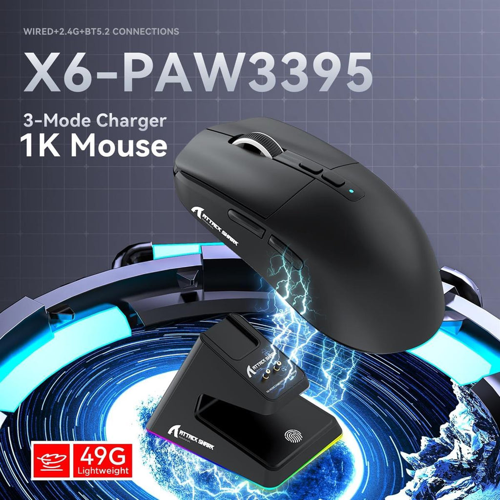 Attack Shark Attack Shark X6 White Mouse