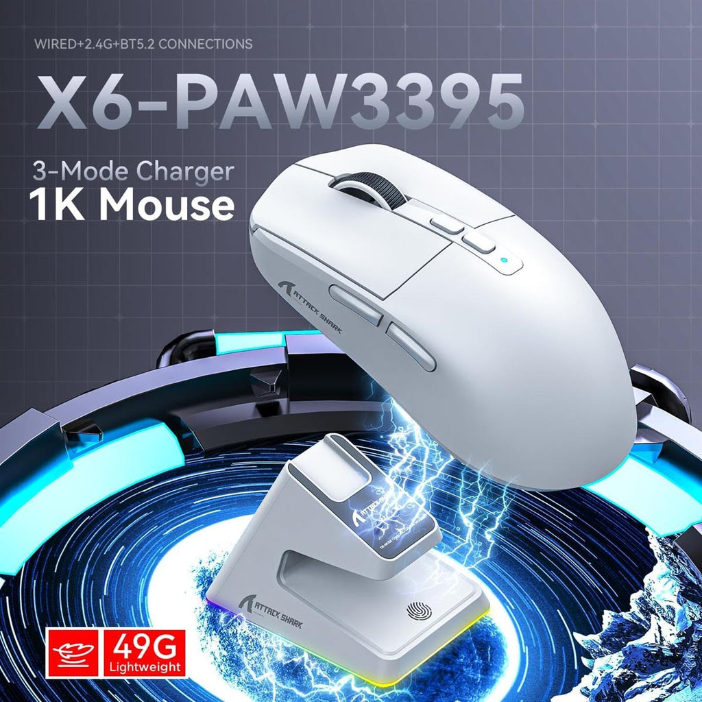 Attack Shark Attack Shark X6 White Mouse