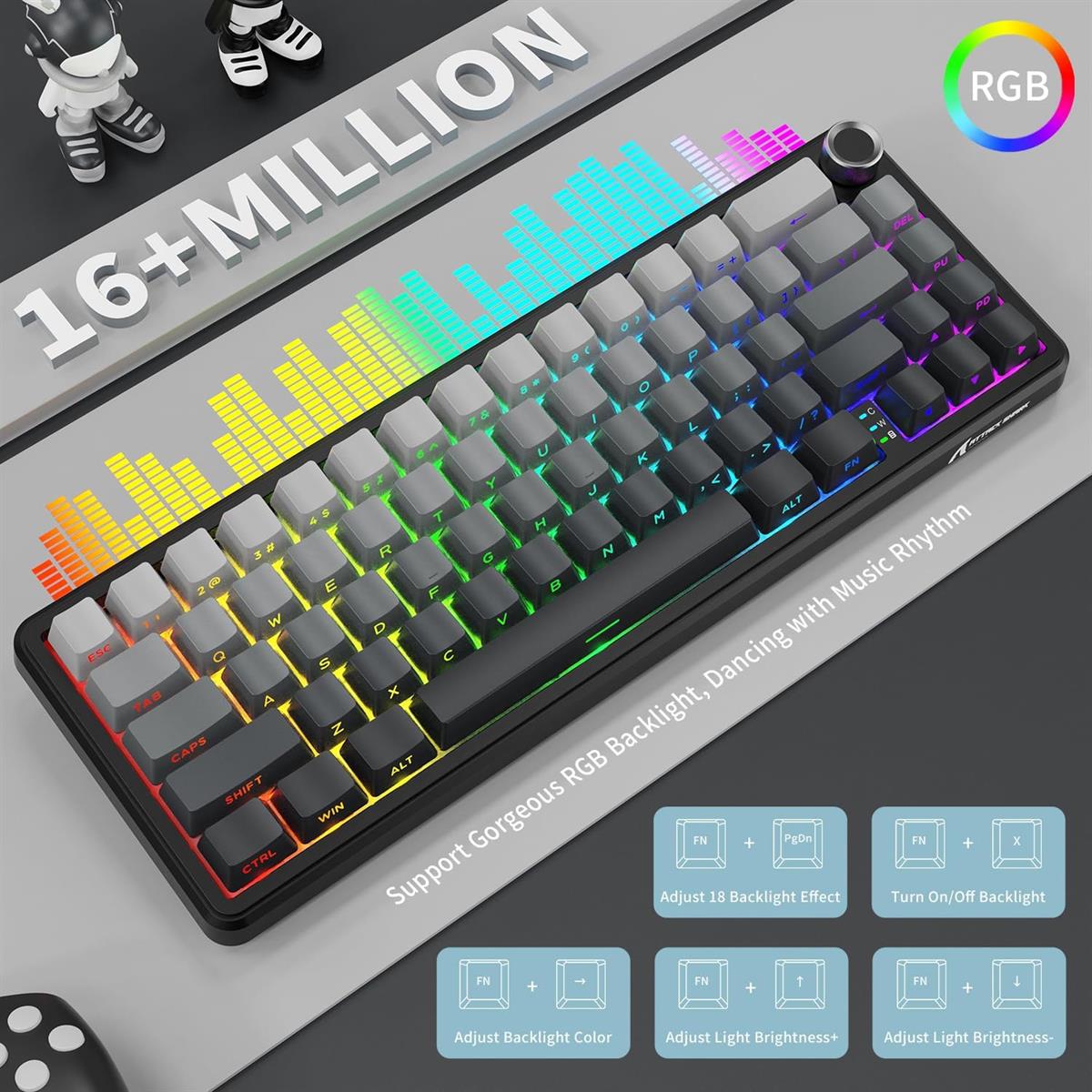 Attack Shark X66 Wireless Mechanical Gaming Keyboard