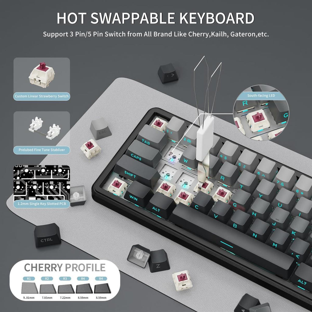 Attack Shark X66 Wireless Mechanical Gaming Keyboard
