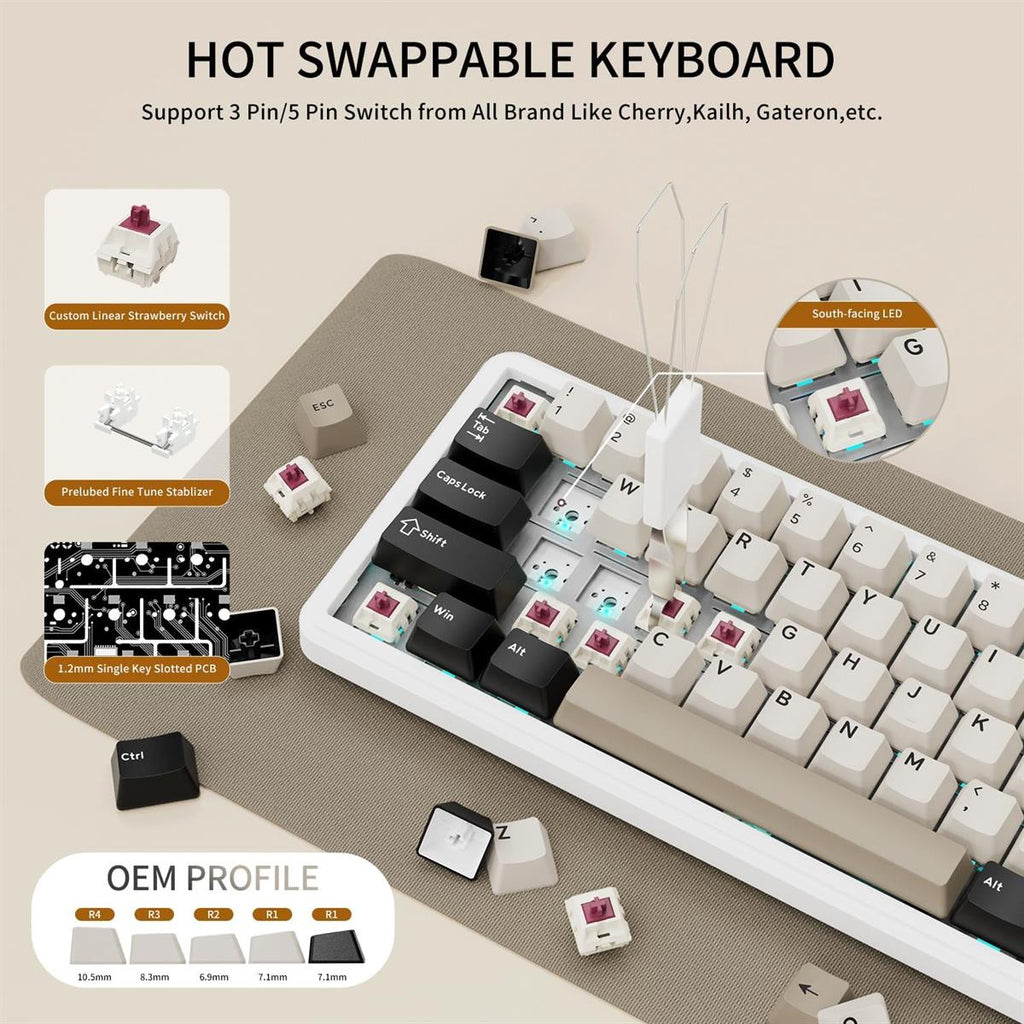 Attack Shark X66 Wireless Mechanical Gaming Keyboard