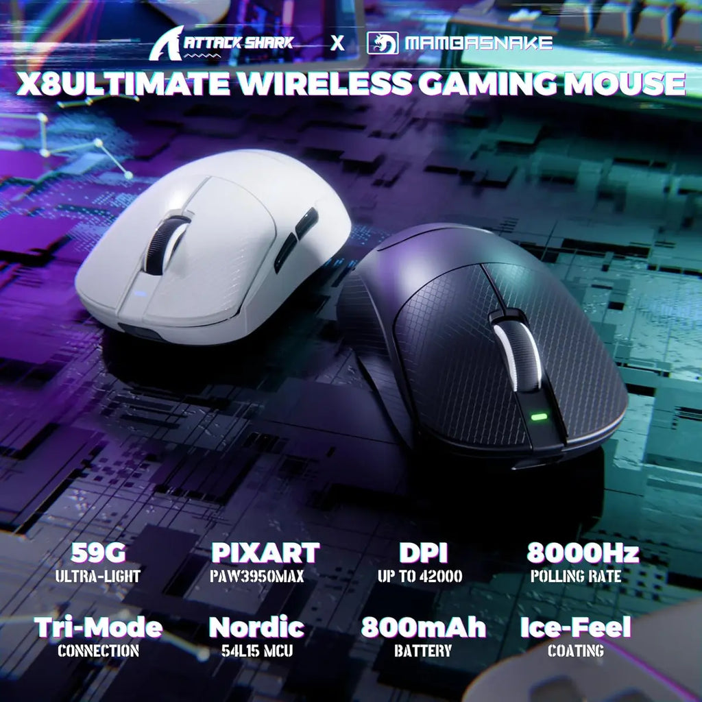 Attack Shark X8 Ultimate Wireless Gaming Mouse