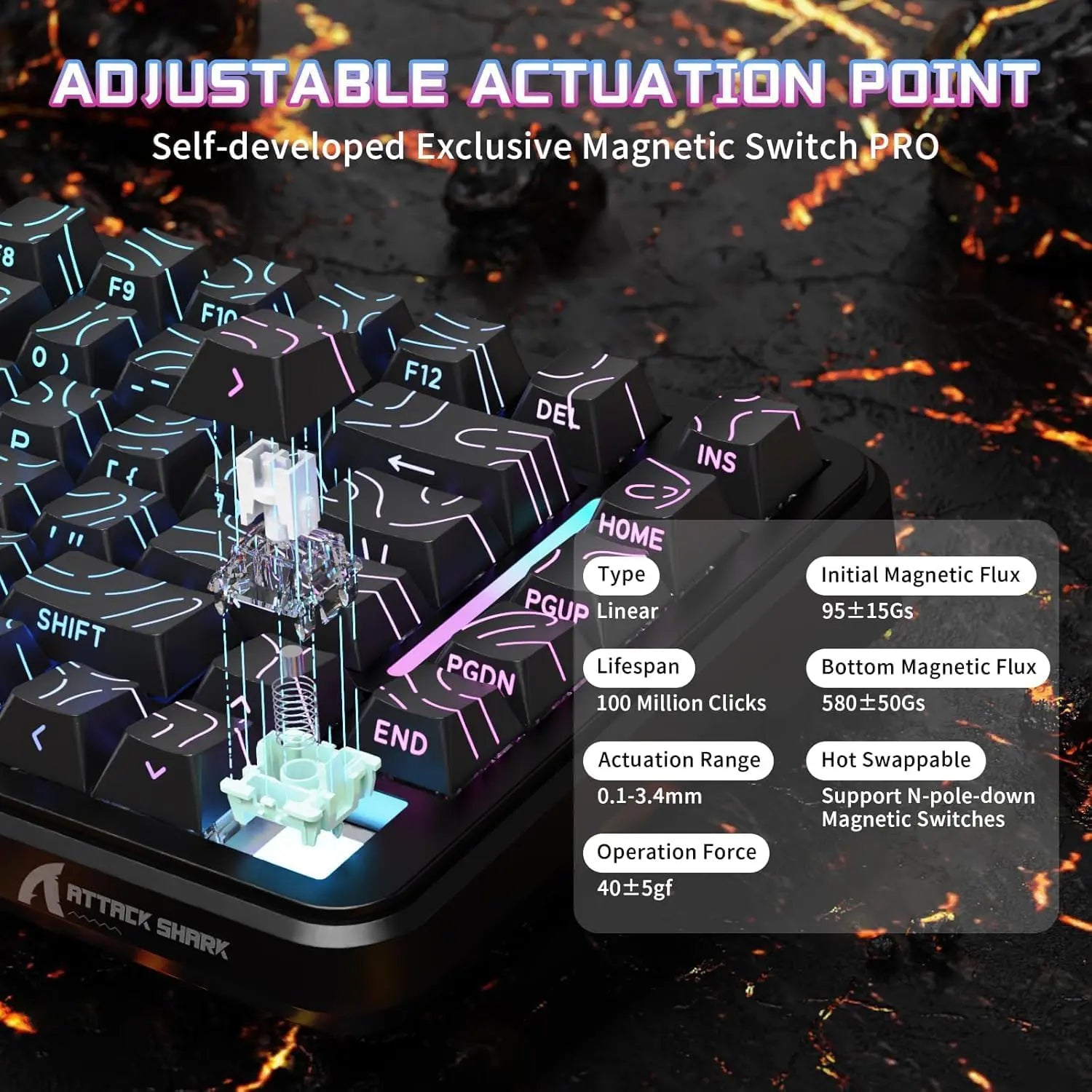 Attack Shark X82 Pro HE Keyboard