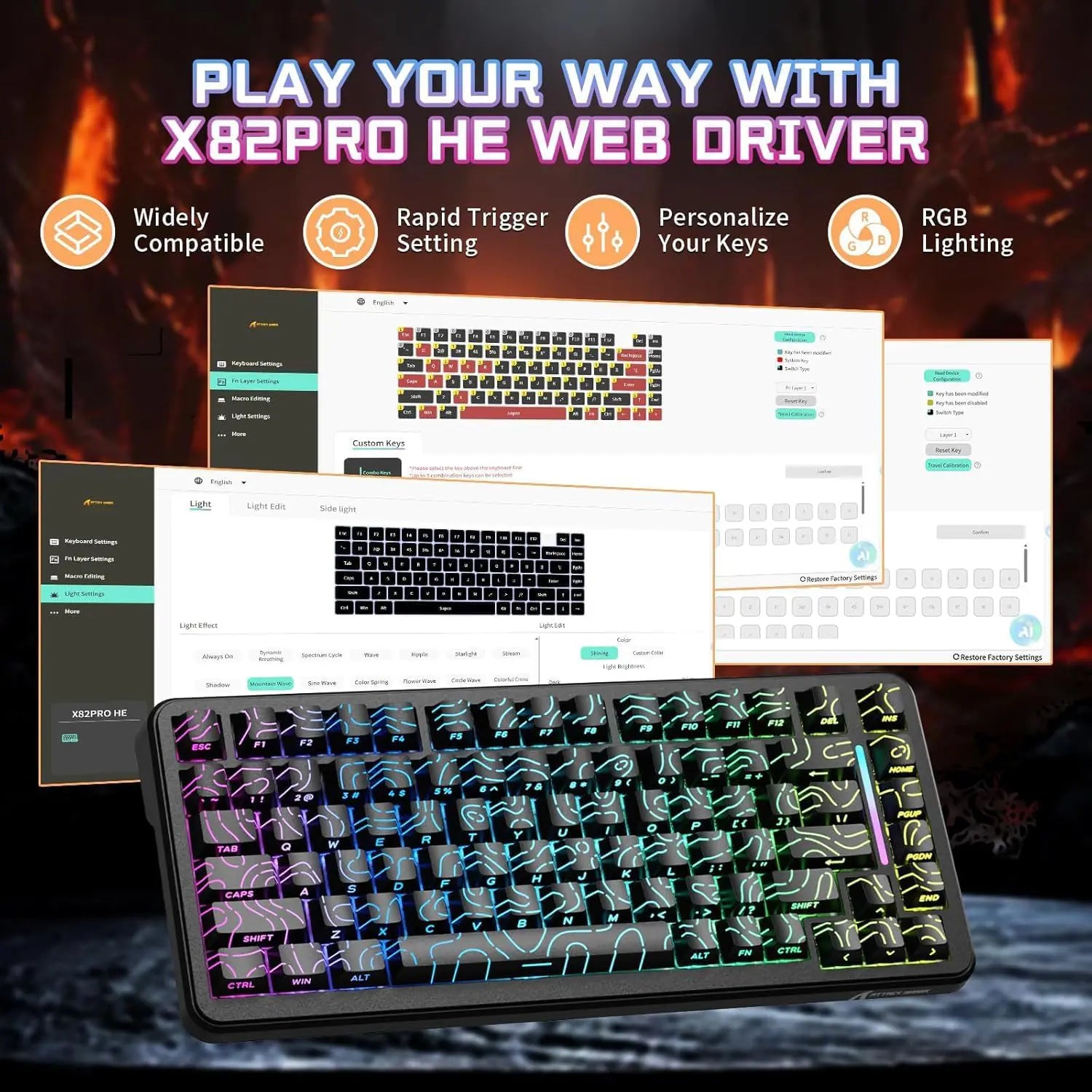 Attack Shark X82 Pro HE Keyboard