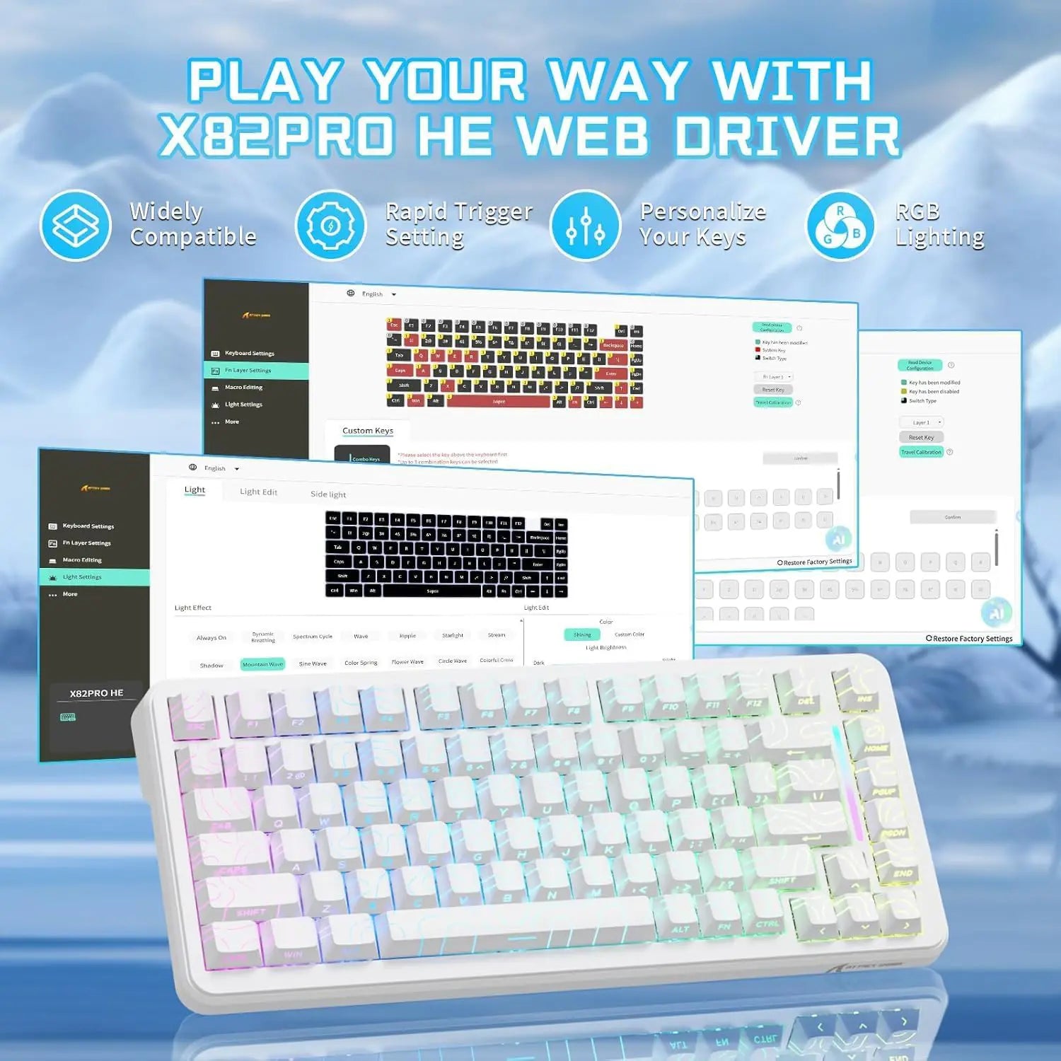 Attack Shark X82 Pro HE Keyboard