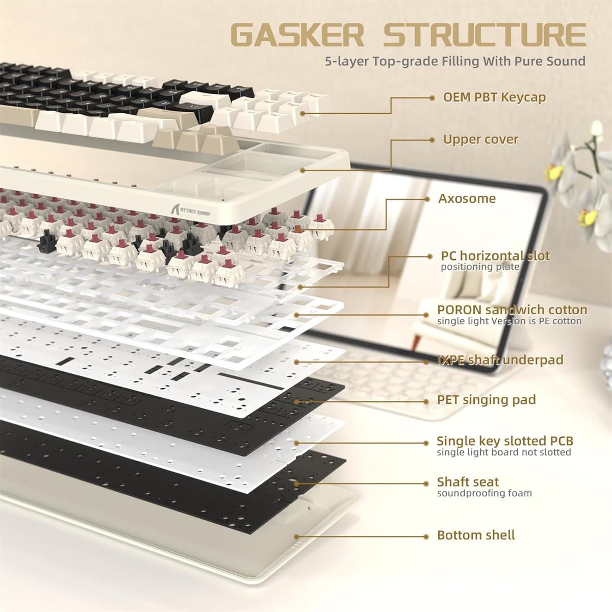 Attack Shark X87 Keyboard