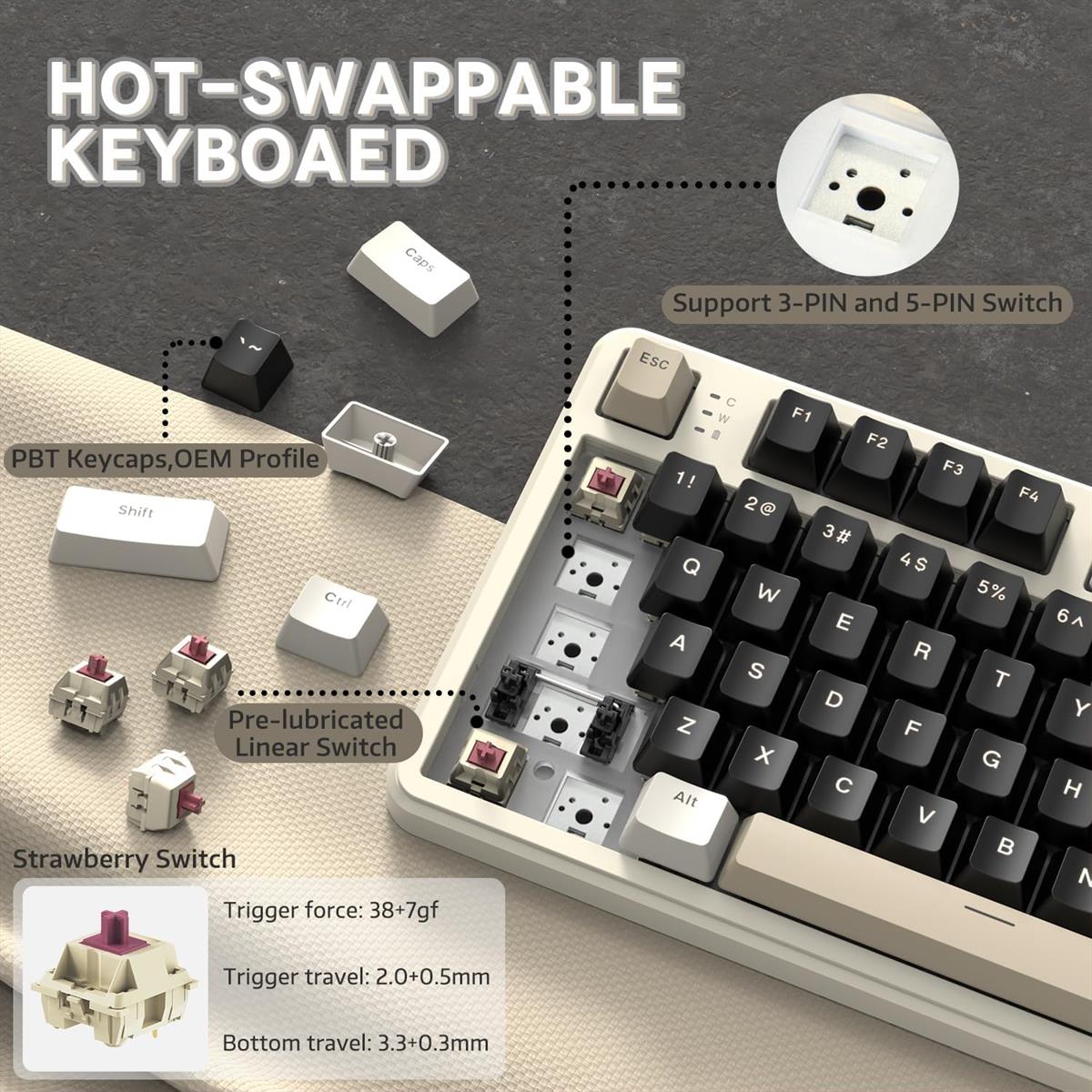 Attack Shark X87 Keyboard