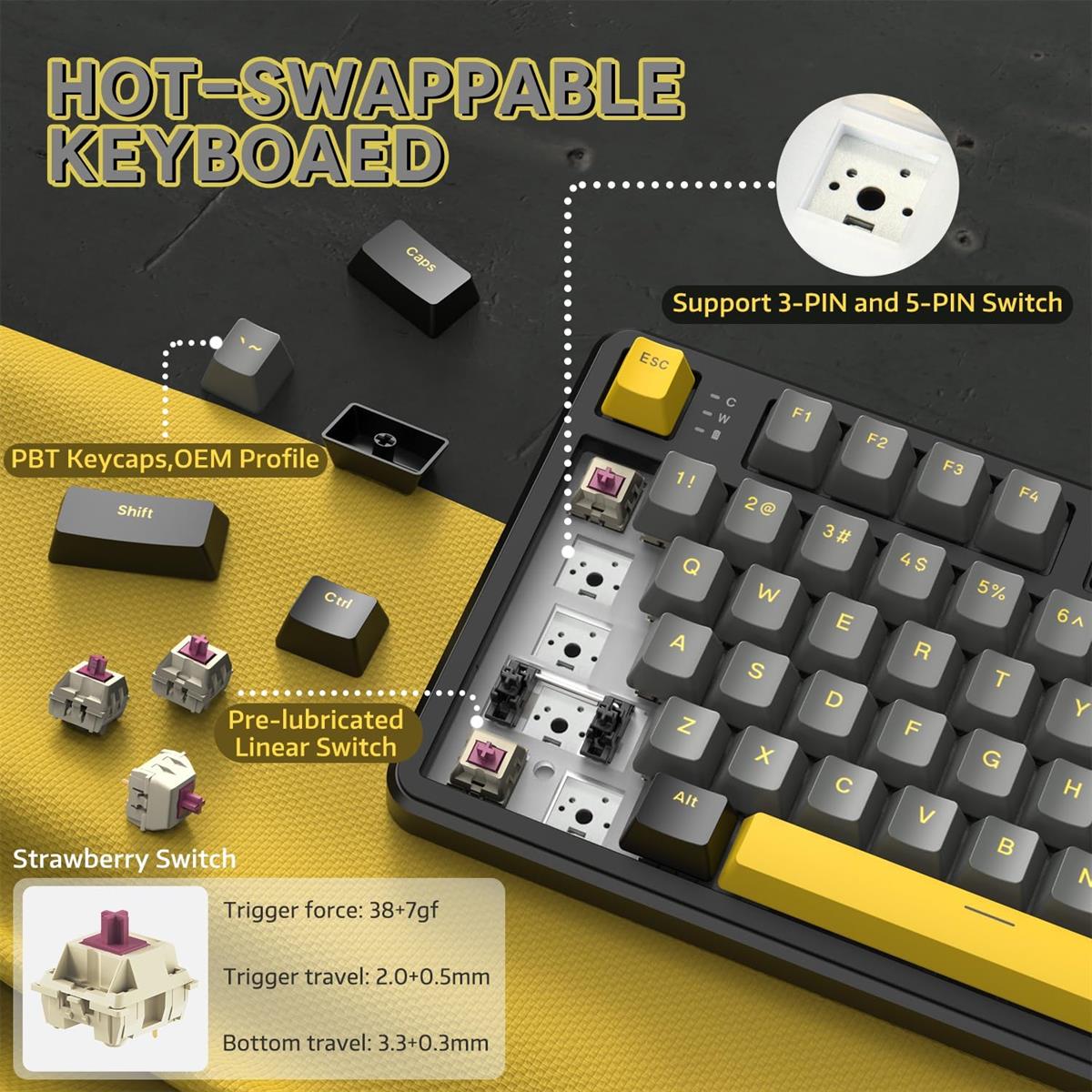 Attack Shark X87 Keyboard