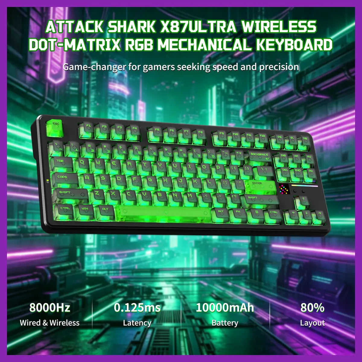 Attack Shark X87 Ultra Keyboard