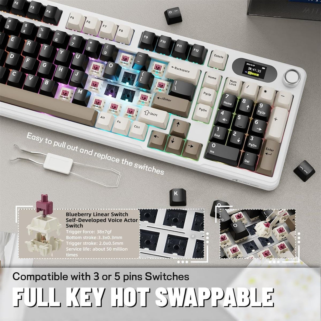 Attack Shark X98 Pro Wireless Mechanical Gaming Keyboard