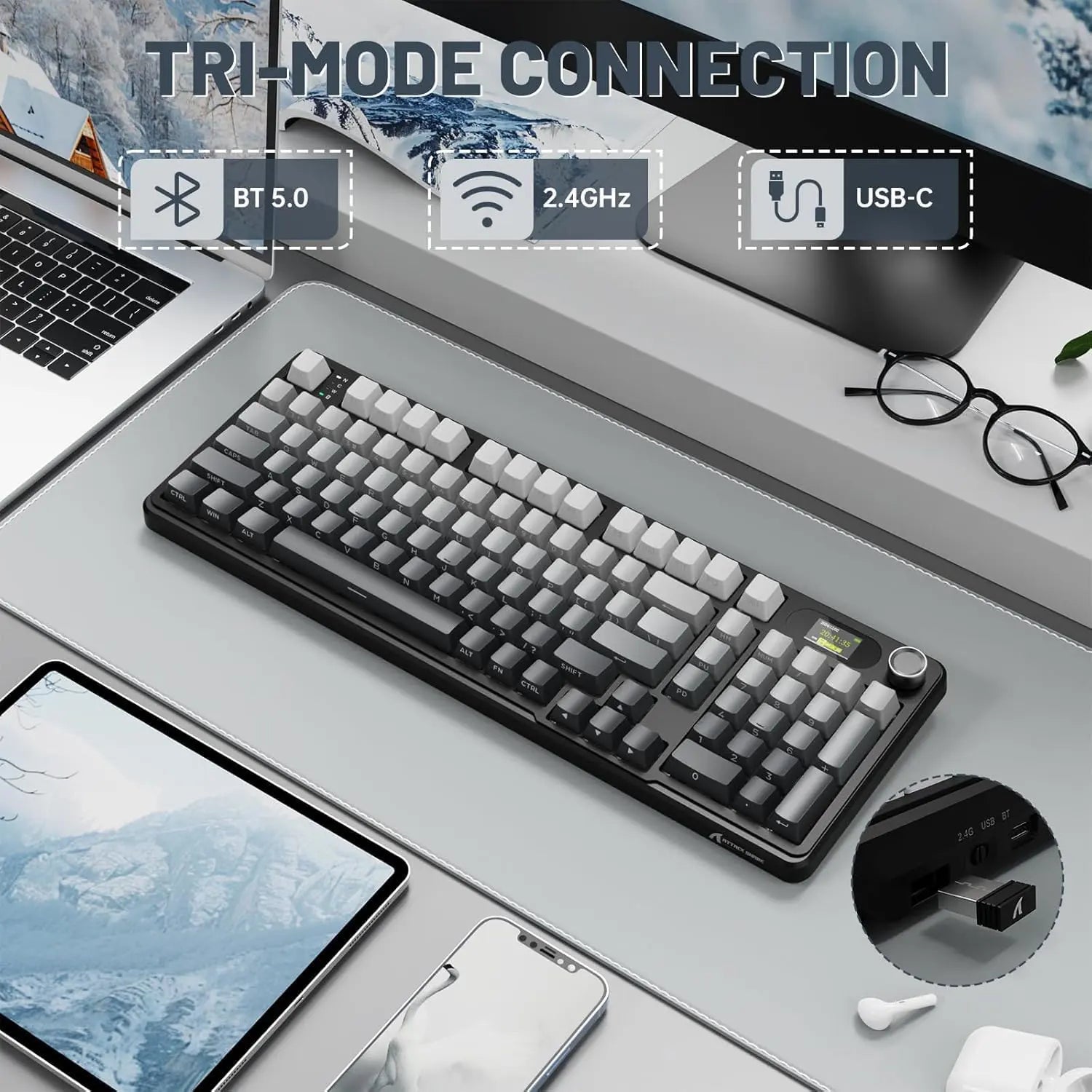 Attack Shark X98 Pro Wireless Mechanical Gaming Keyboard