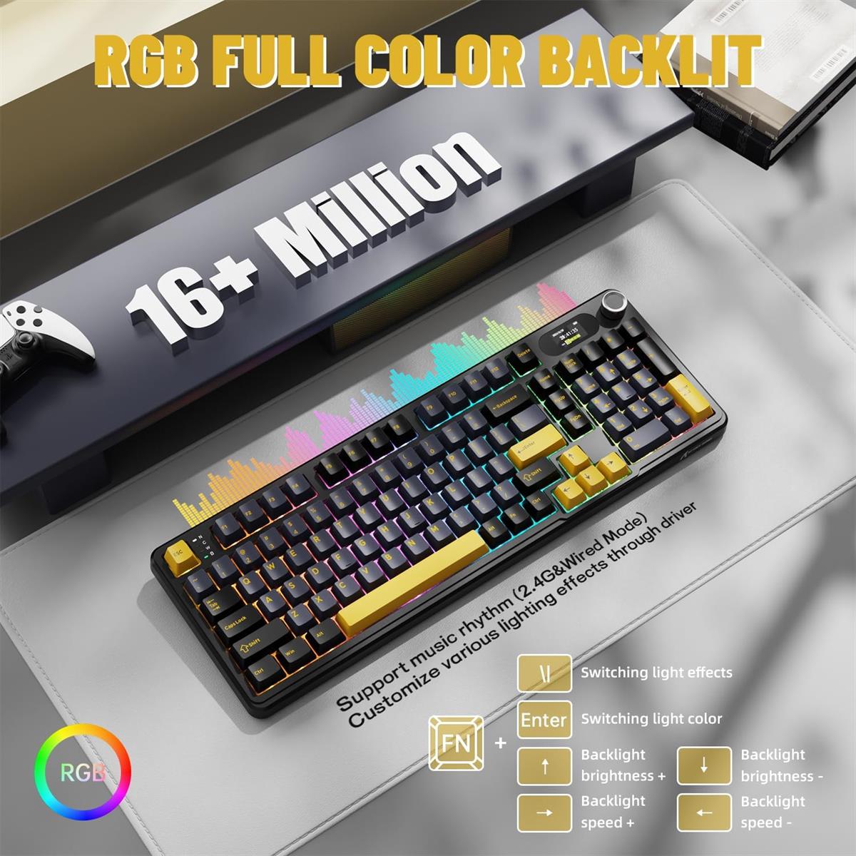 Attack Shark X98 Pro Wireless Mechanical Gaming Keyboard