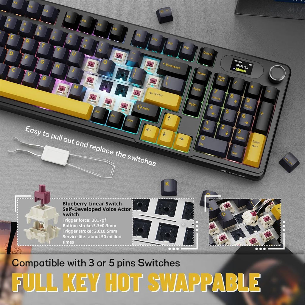 Attack Shark X98 Pro Wireless Mechanical Gaming Keyboard