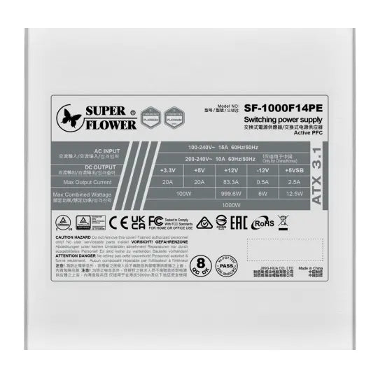 Super Flower Leadex III Gold 1000W Power Supply